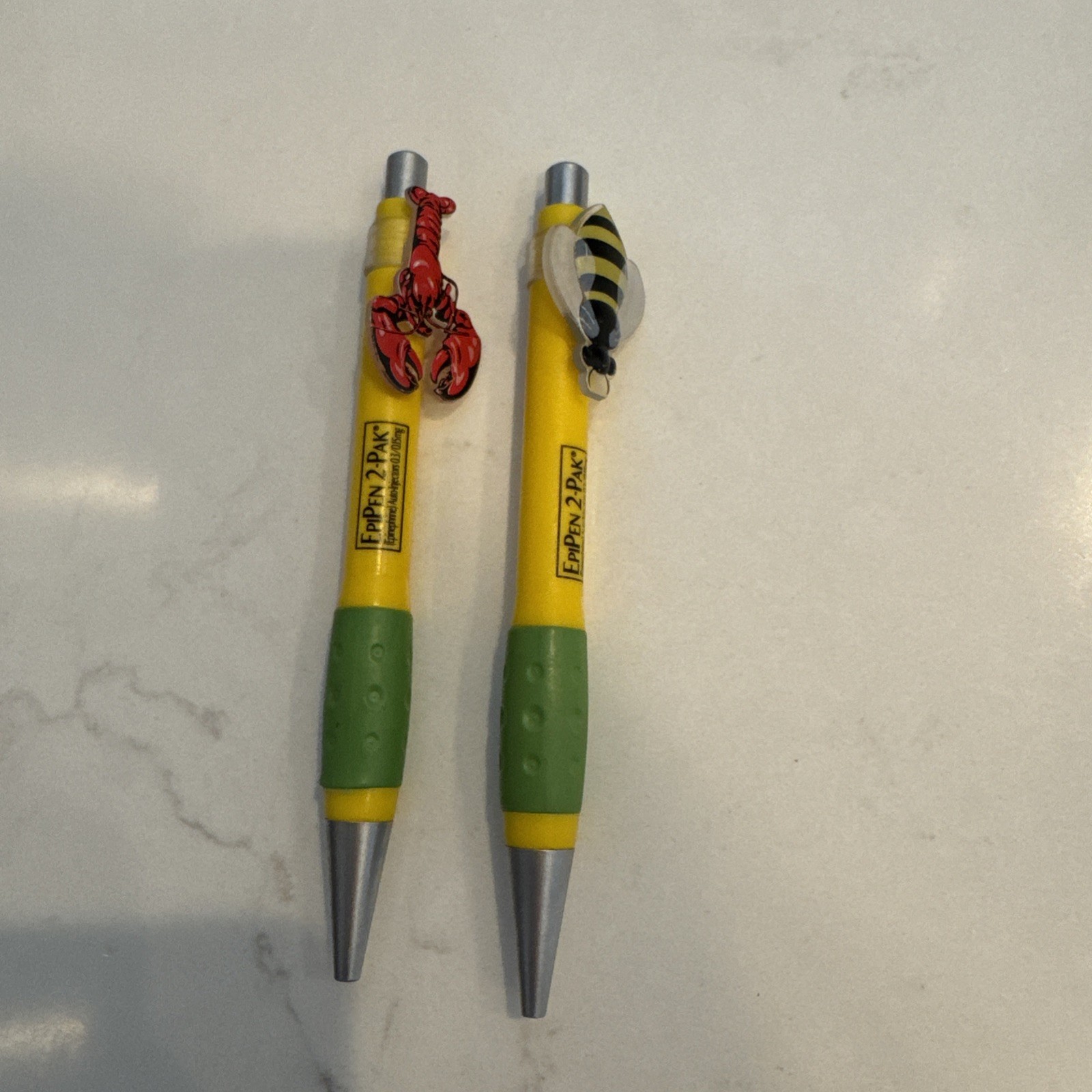 Drug Rep EPIPEN Collectible Pharmaceutical Pen Unique LOBSTER &Bee Pocket Clip