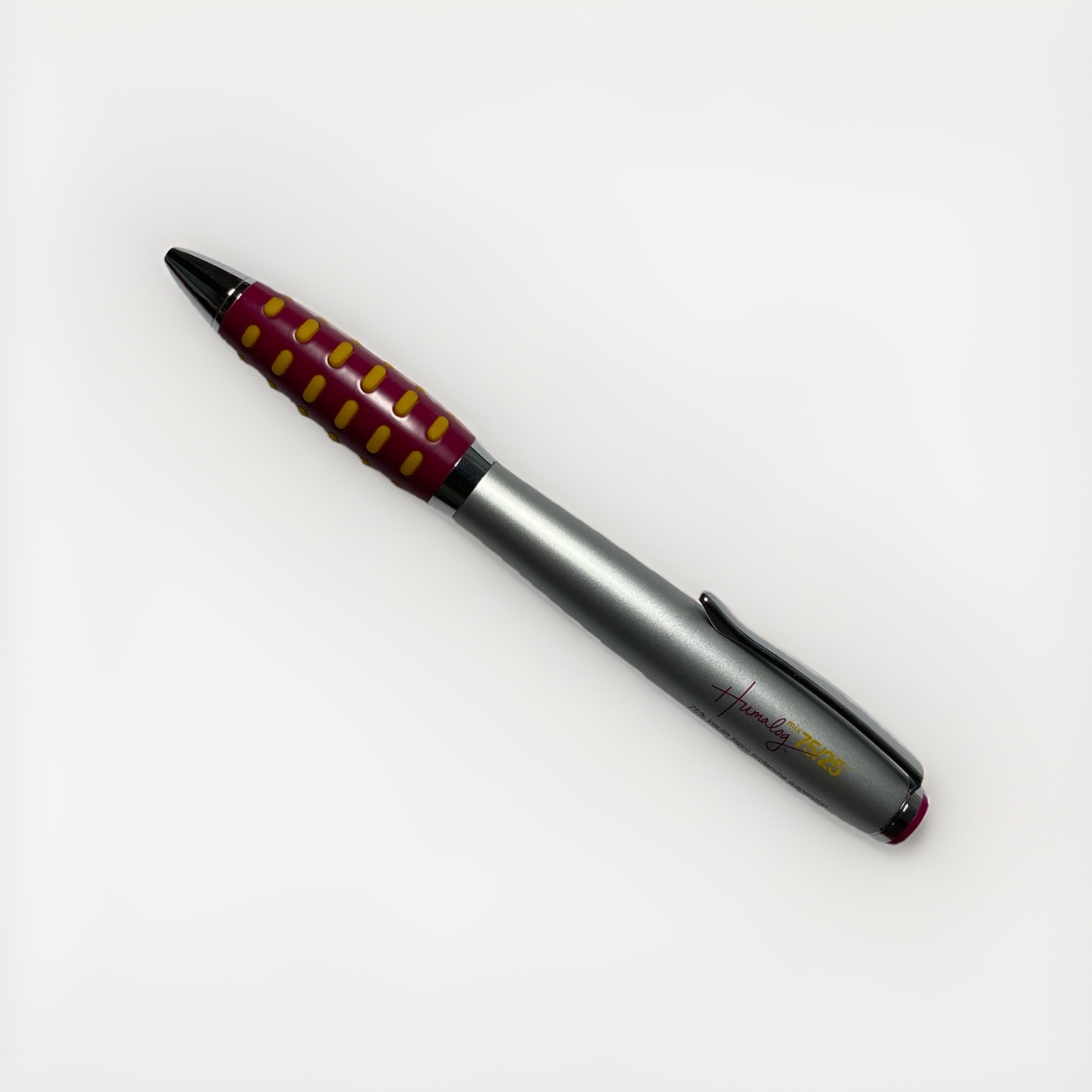 Humalog Mix 75/25 Pharmaceutical drug rep collectible Metal pen advertising