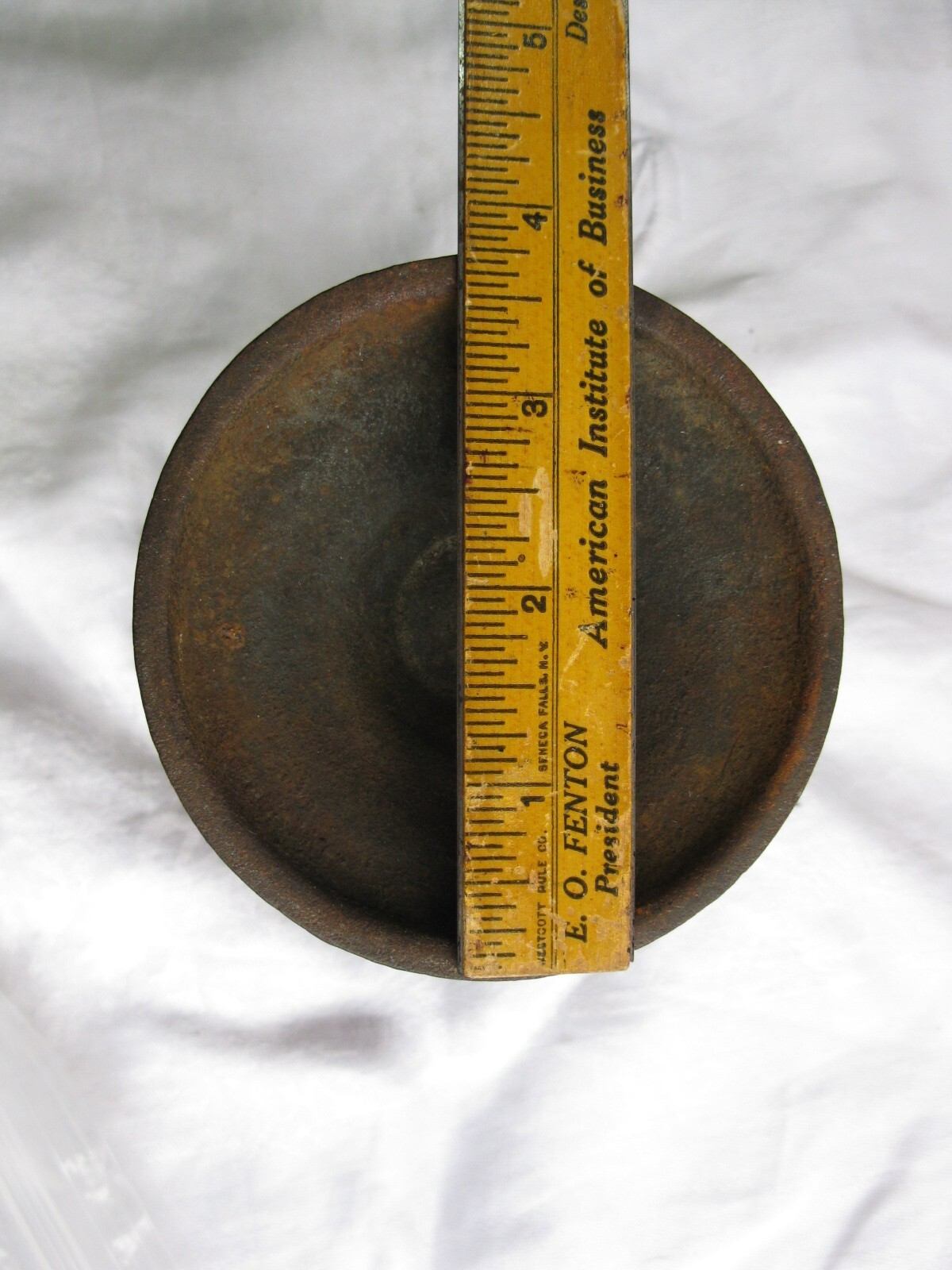 Vintage Heavy Cast Iron Footed Mortar & Wooden Pestle (Ships Free 2 US!)