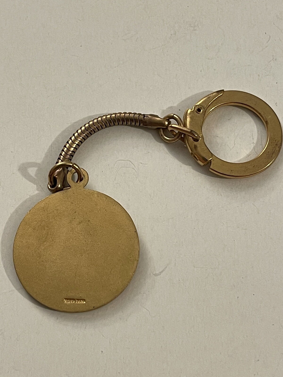 Vintage EH Binley Pharmaceutical RX 1965 Keychain 100th Anniversary PB34G