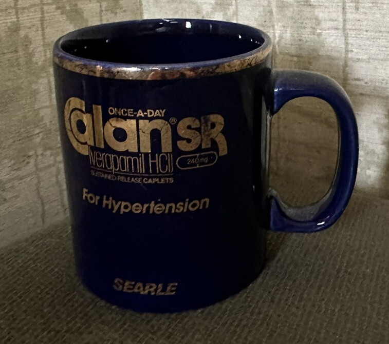 Vintage Drug Rep Calan SR Mug Pharmaceutical Advertisement – Used