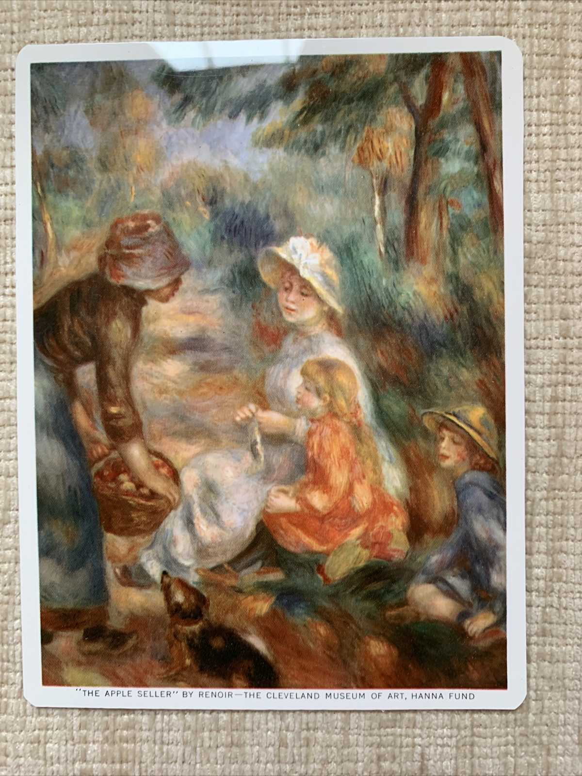 Pfizer Advertising 1962-1963 Calendar Art Print The Apple Seller Renoir Lot of 2