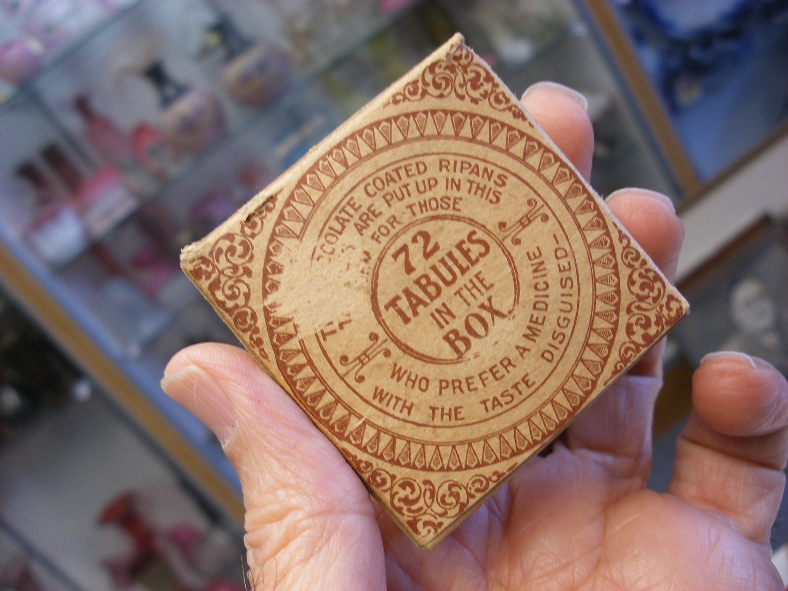 Vtg Medical Remedy Pharmacy Quack Cure – Chocolate Coated Ripans Tabules Tin