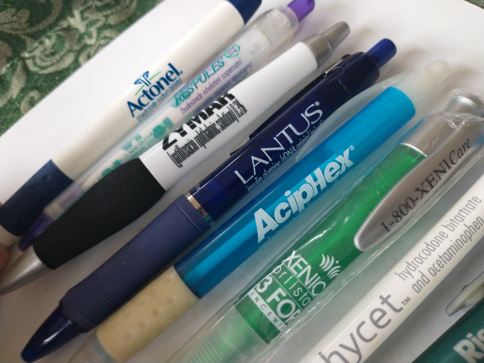 Lot of 10 Pharmacy Drug Representative Pens – Untested- Lot 3