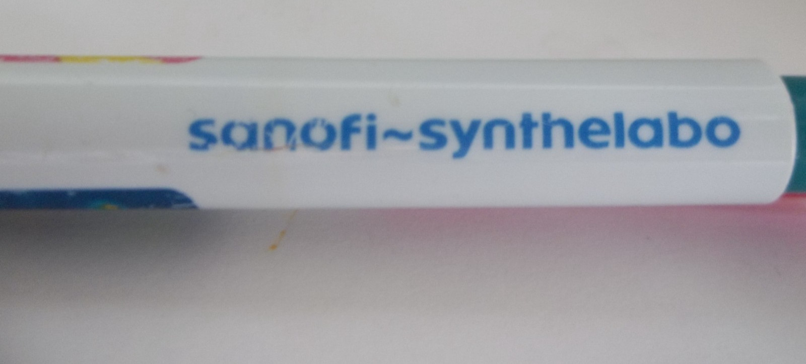 SANOFI-SYNTHELABO Promotional Pen Plastic Medium Weight Pharma Advertising