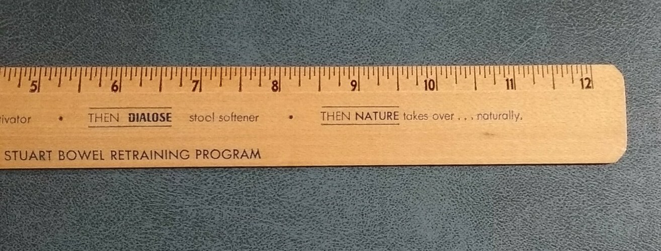 EFFERSYLLIUM Dialose The Stuart Bowel Retraining Program Big Pharma Ruler 1970s