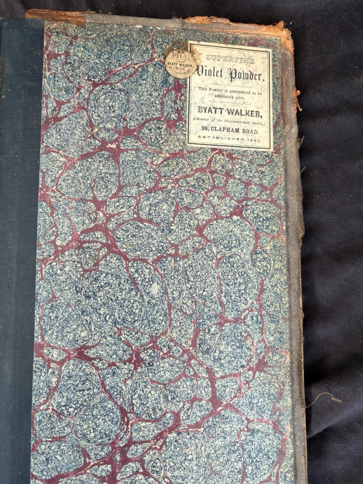 Handwritten Chemist Prescription Ledger Kennington Park London Pharmacy 1920
