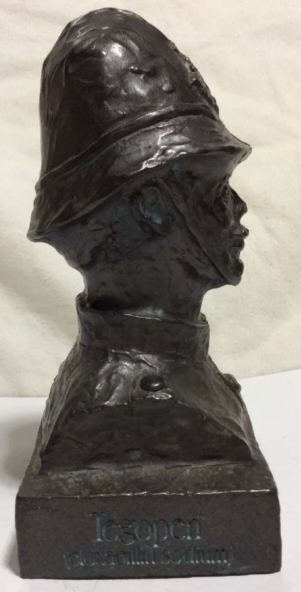 Vintage The Oxford Bobby Bust Statue Bristol Laboratories 1977 Tegopen Syracuse