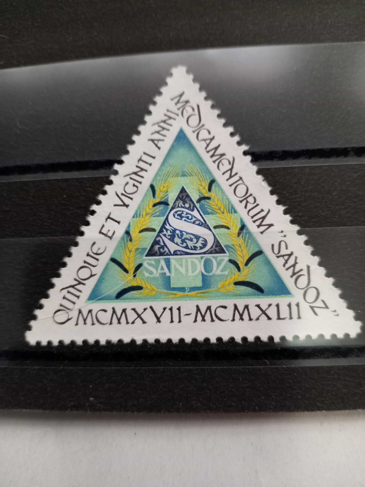 SANDOZ LSD Ergotamine mushroom 25 Year jubilee 1917-1942 Post Stamp MEGA RARE