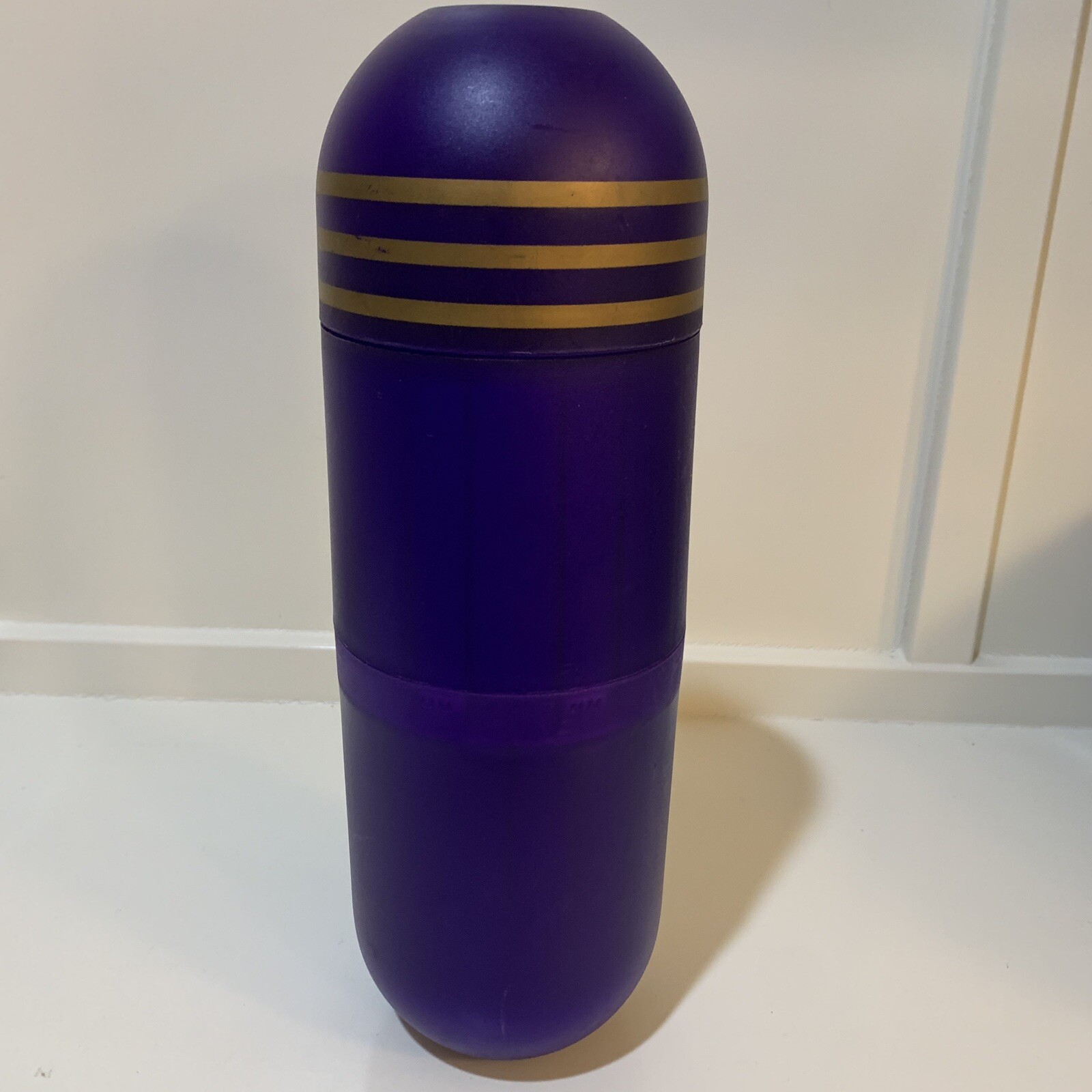 RARE Nexium 40mg Pharmaceutical Rep BIG Purple Pill Thermos Collectible Bottle
