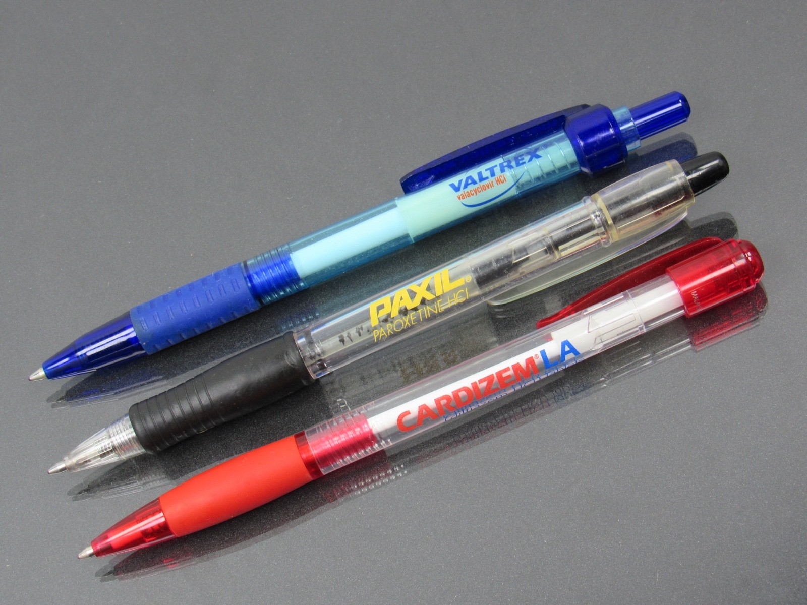 Cardizem Paxil Valtrex PENS Drug Rep Pharmaceutical Advertising Translucent Lot