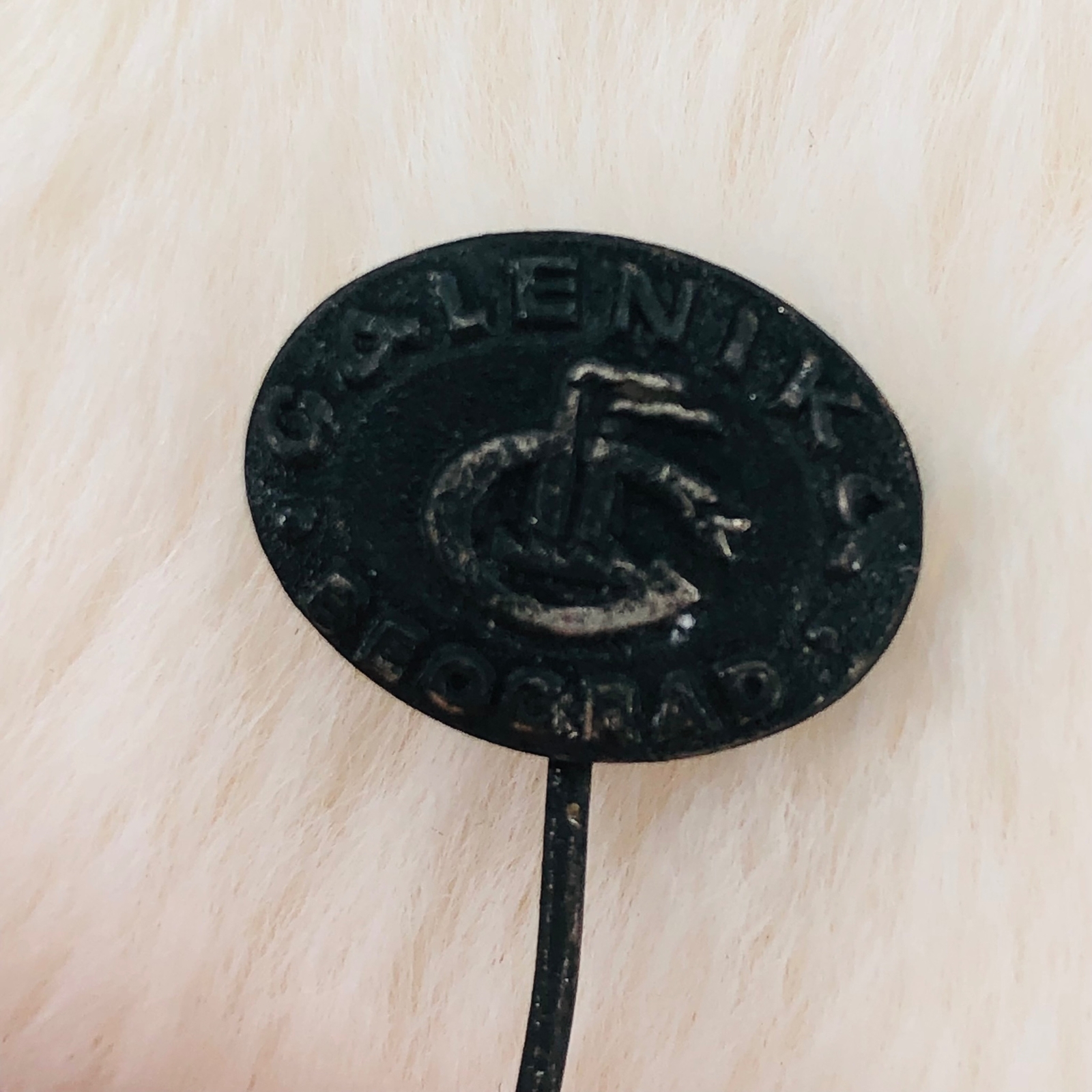 Vtg Galenika Pharmaceutical Pharmacy Advertising Stick Pin Belgrade Serbia