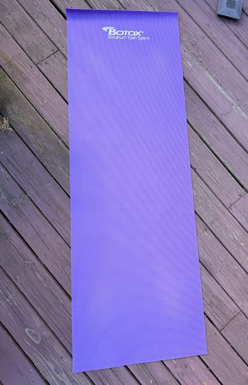 Botox Cosmetic Pharmaceutical Drug Rep Cosmetic Yoga Mat + Bag Branded Purple