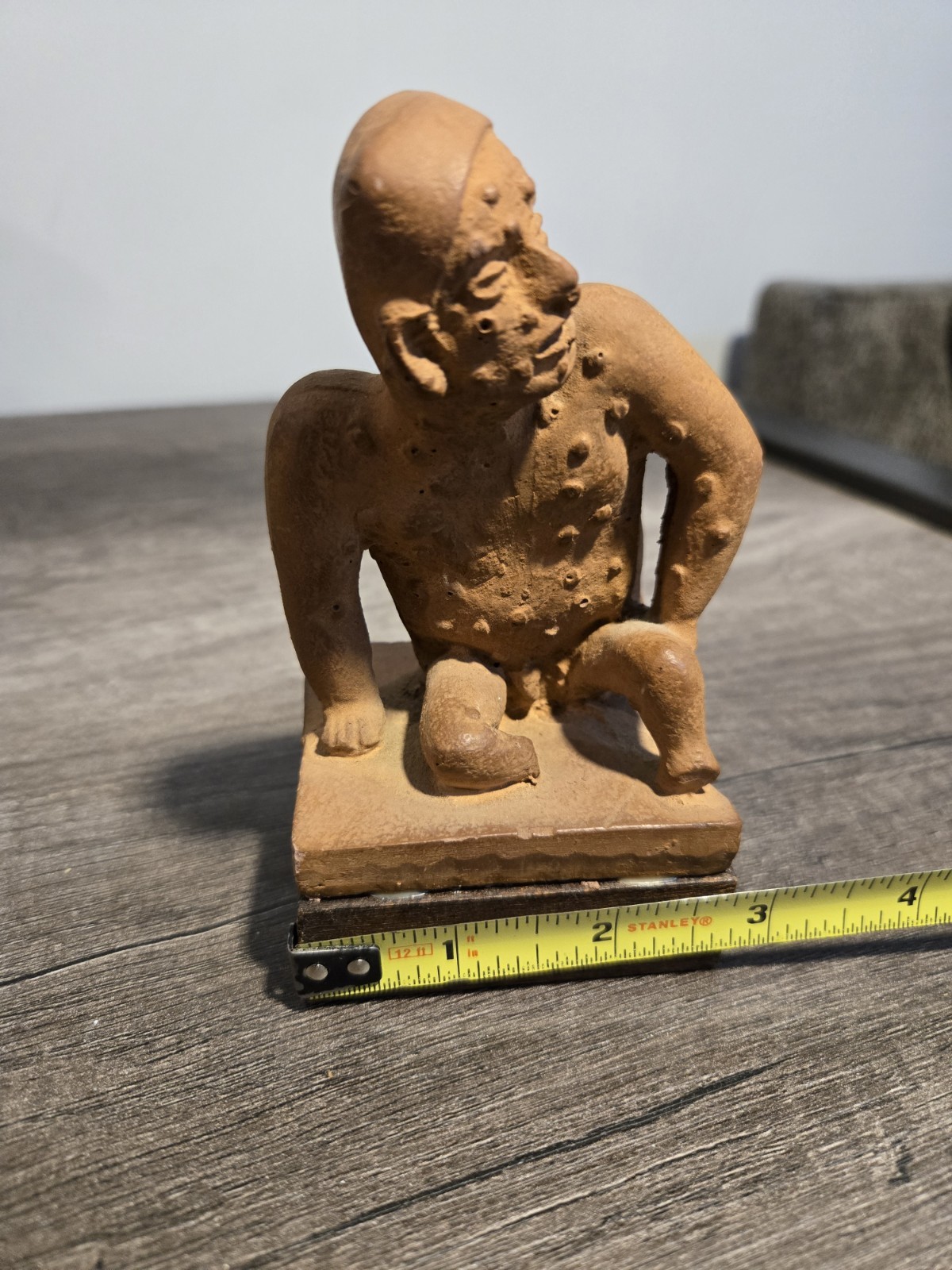 Vintage Pharmaceutical Advertising Figurine Valisone Cream Man With Skin Lesions