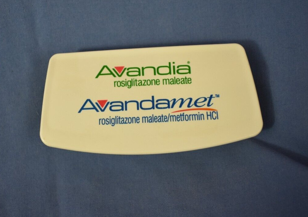 Avandia Medical Drug Rep Pharmaceutical Advertising Binder Clip Sale Promotional