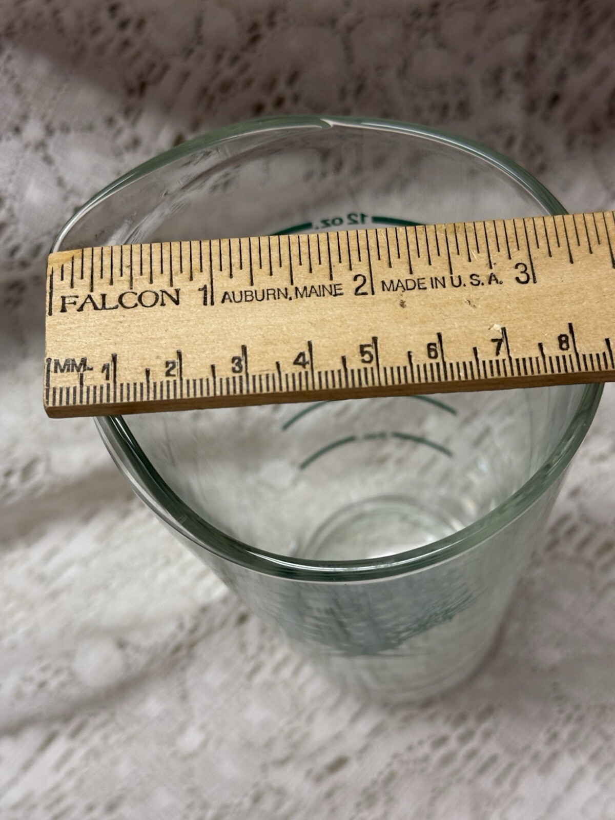 Vtg Beaker Glass Pharmacy Measurement Apothecary RX Science Lab