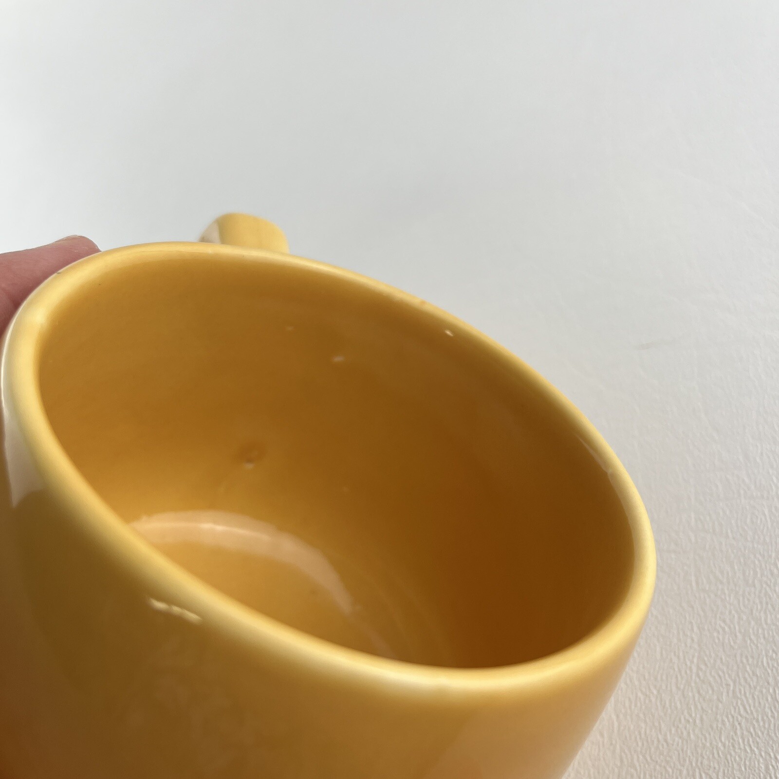 Aricept Coffee Soup Cup Mug Yellow Drug Rep Pharmaceutical Collectible 12 ounce