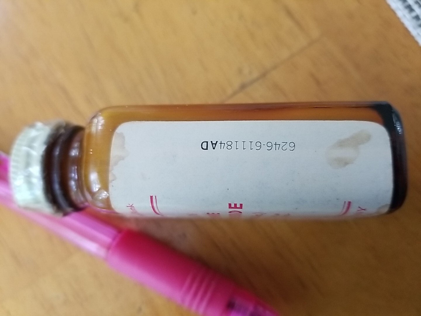100 Tablet PAPAVERINE Empty Bottle Dispensing 1960s Narcotic Lilly Poison