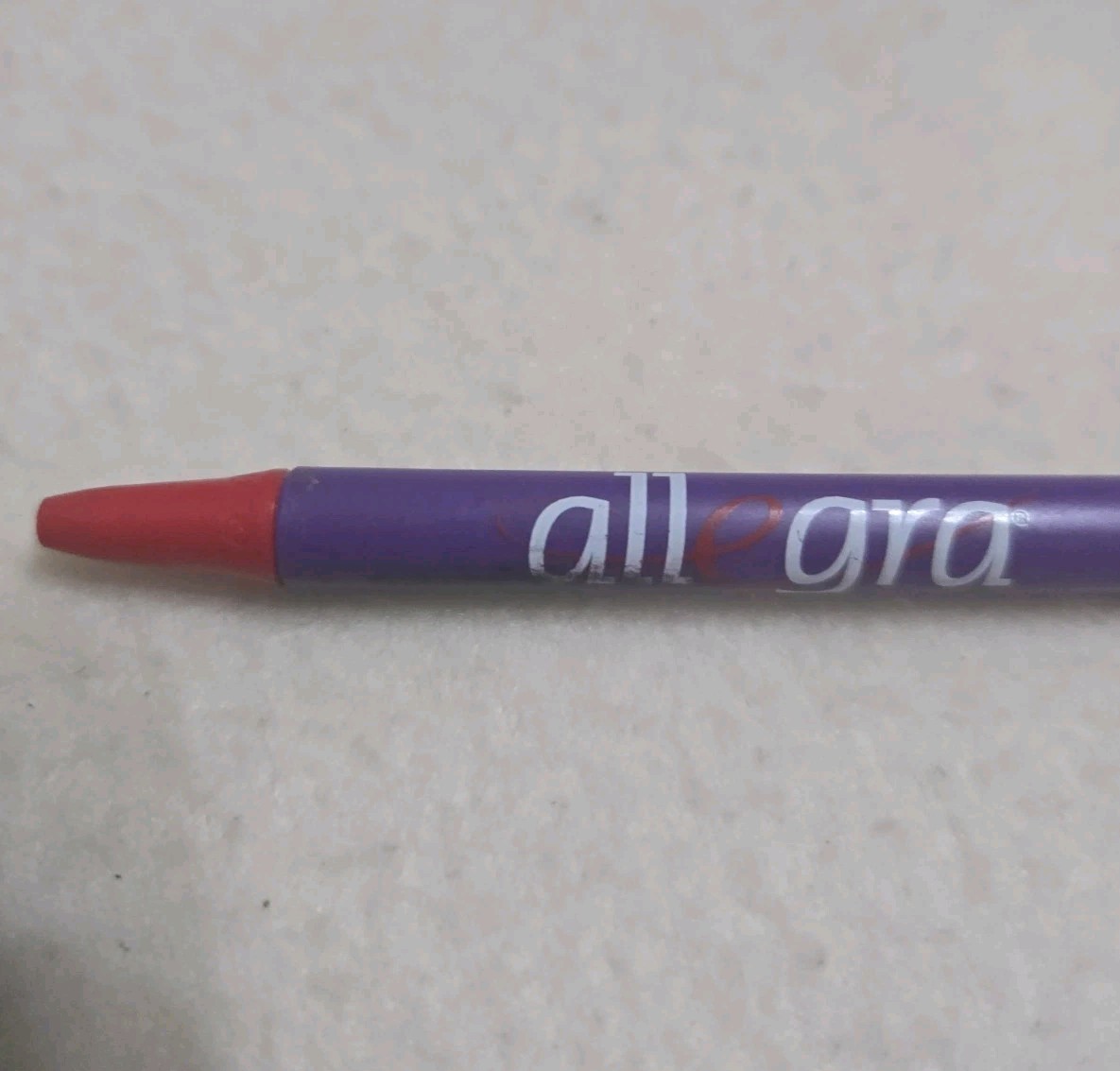 Allegra Ink Click Pen Drug Rep Pharmaceutical Promo Advertising Purple & Red