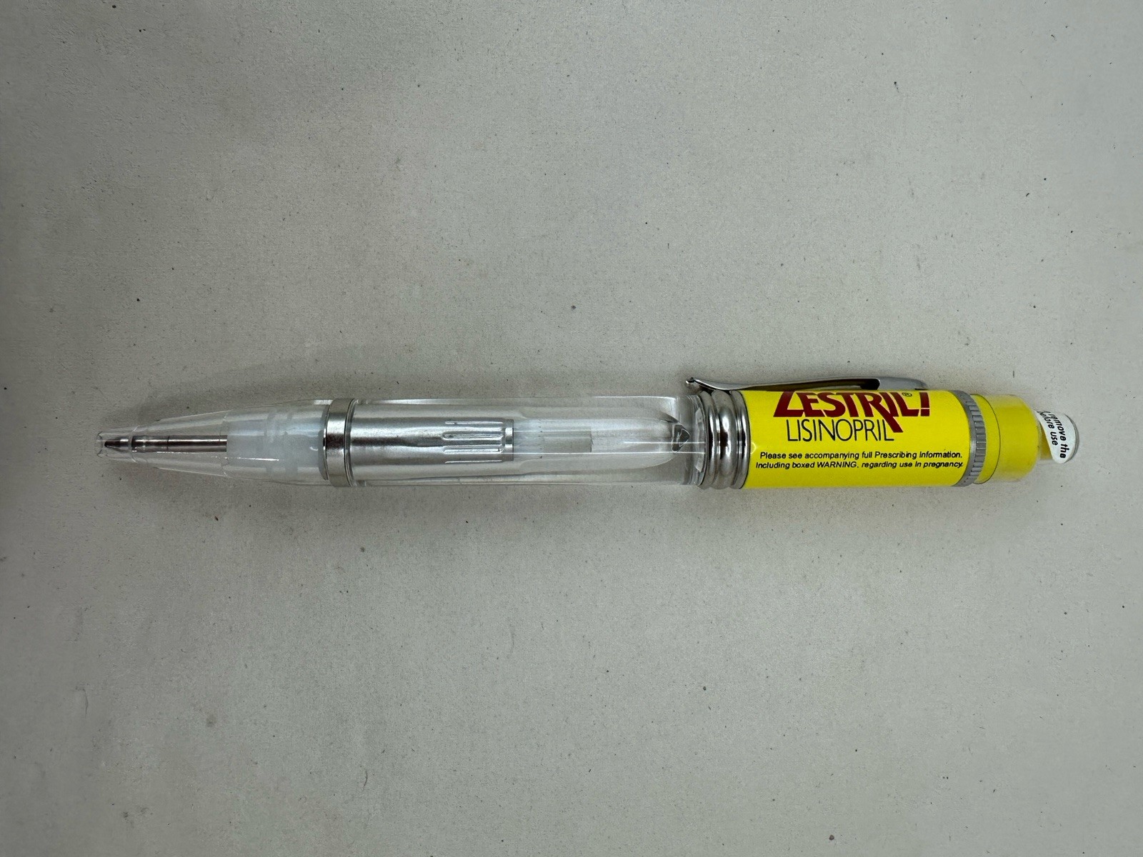 Pharmaceutical Drug Rep ZESTRIL! Collectible Light Up Red Pen – RARE – Works