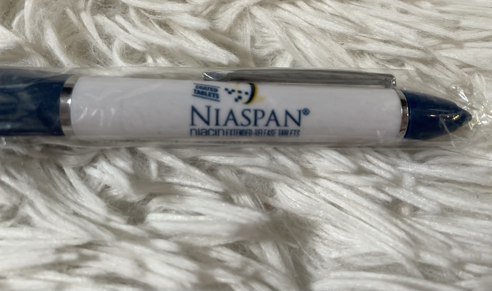 NEW Niaspan Niacin Pen Drug Rep Pharmaceutical Y2K Promo Advertising UNTESTED