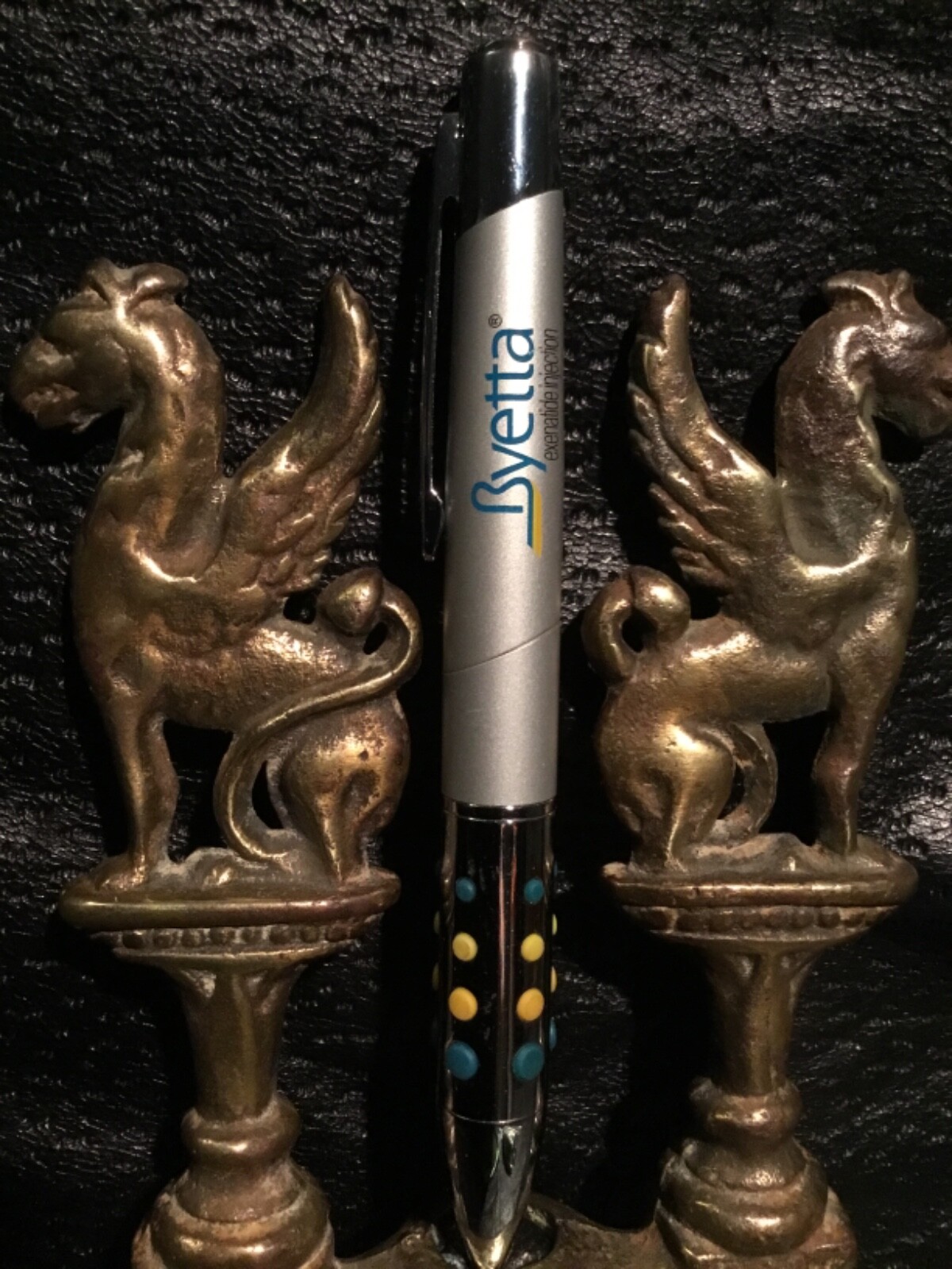 Byetta exenatide injection Heavy Metal Drug Rep Pharmaceutical silver pen nubs