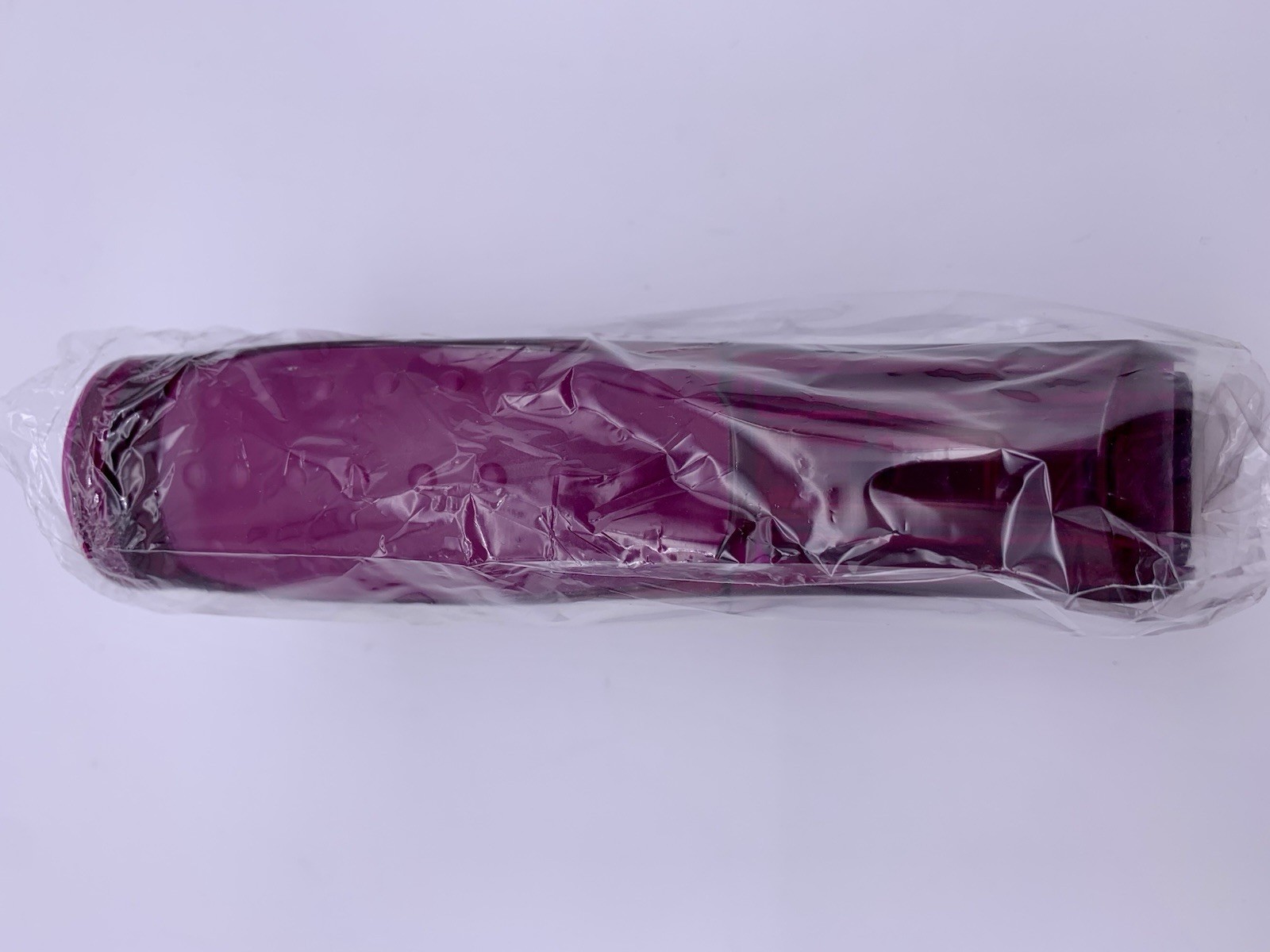 Vtg New in Box Xolair Purple Stapler Logo Both Sides, 6″ Upright Pharma Drug Rep