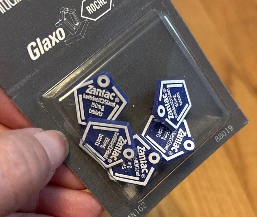 New Zantac Pins Thumbtack Promo Merch Rare Glaxo Roche Lot