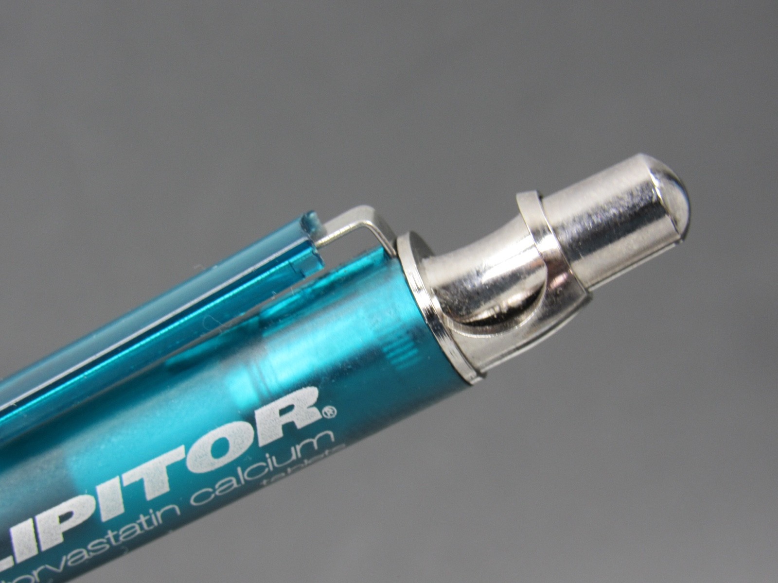 Translucent Blue Lipitor PEN Drug Rep Pharmaceutical Promo Medical Advertising