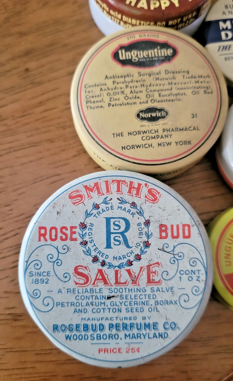 Vintage Pharmacy/medicine salves & ointments Lot of 7