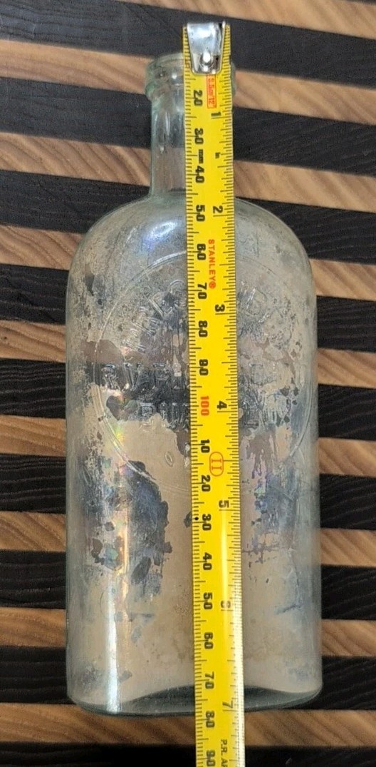 Prescribed By R V PIERCE – Buffalo NY – Green Tinted – Bottle – EMPTY