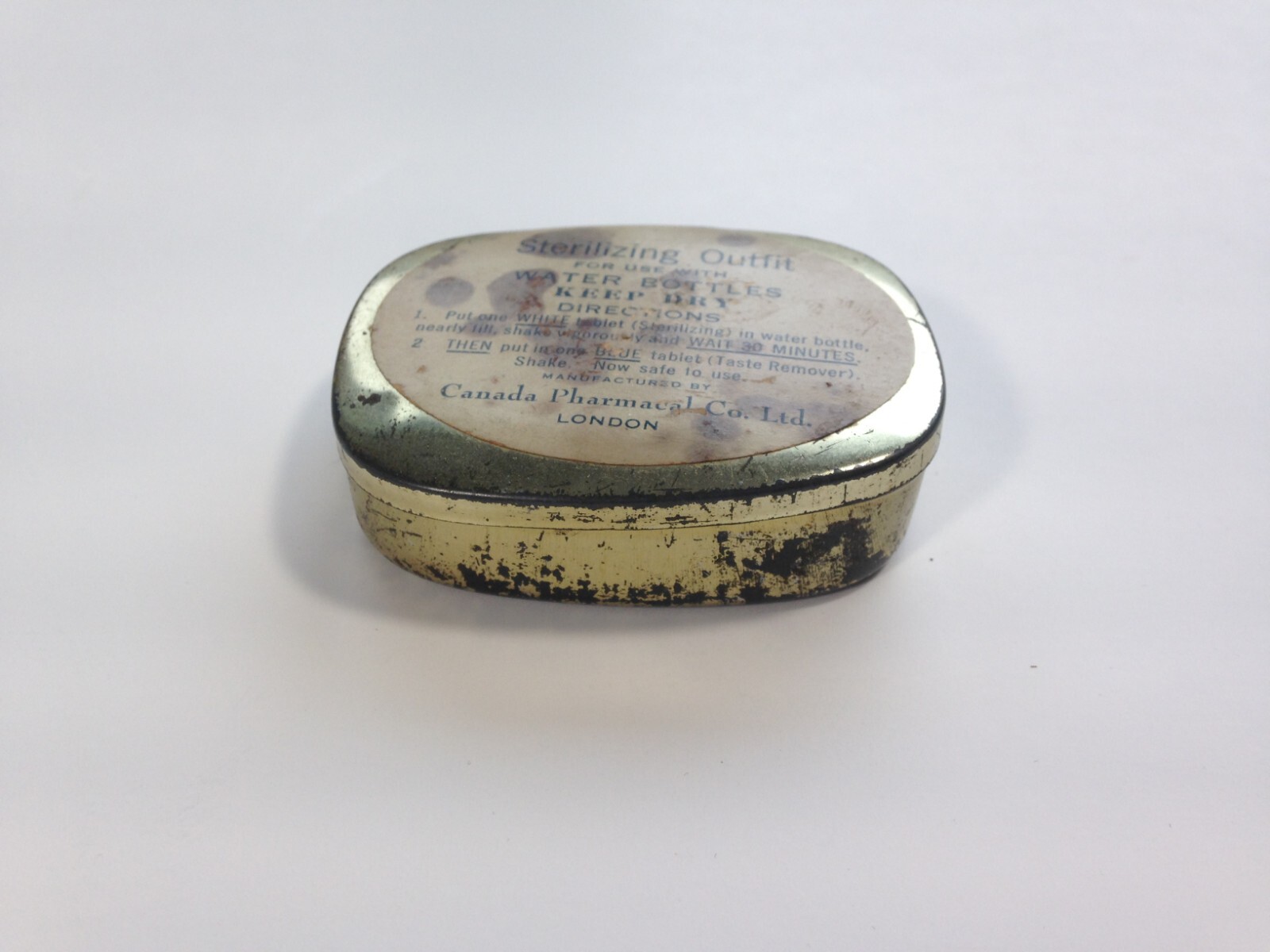 Sterilizing Outfit Tin Box Vintage pharmacy drug store Canada Pharmacal Co