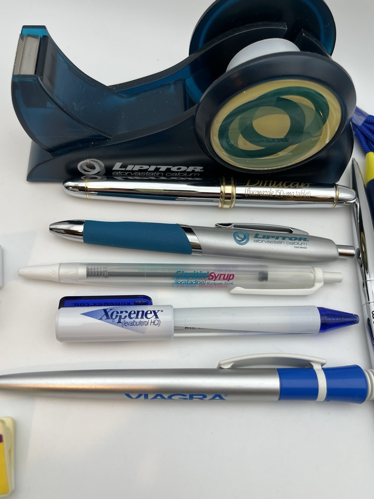 Lot of Pharmaceutical Drug Rep Marketing Office Supplies Collectibles Vintage