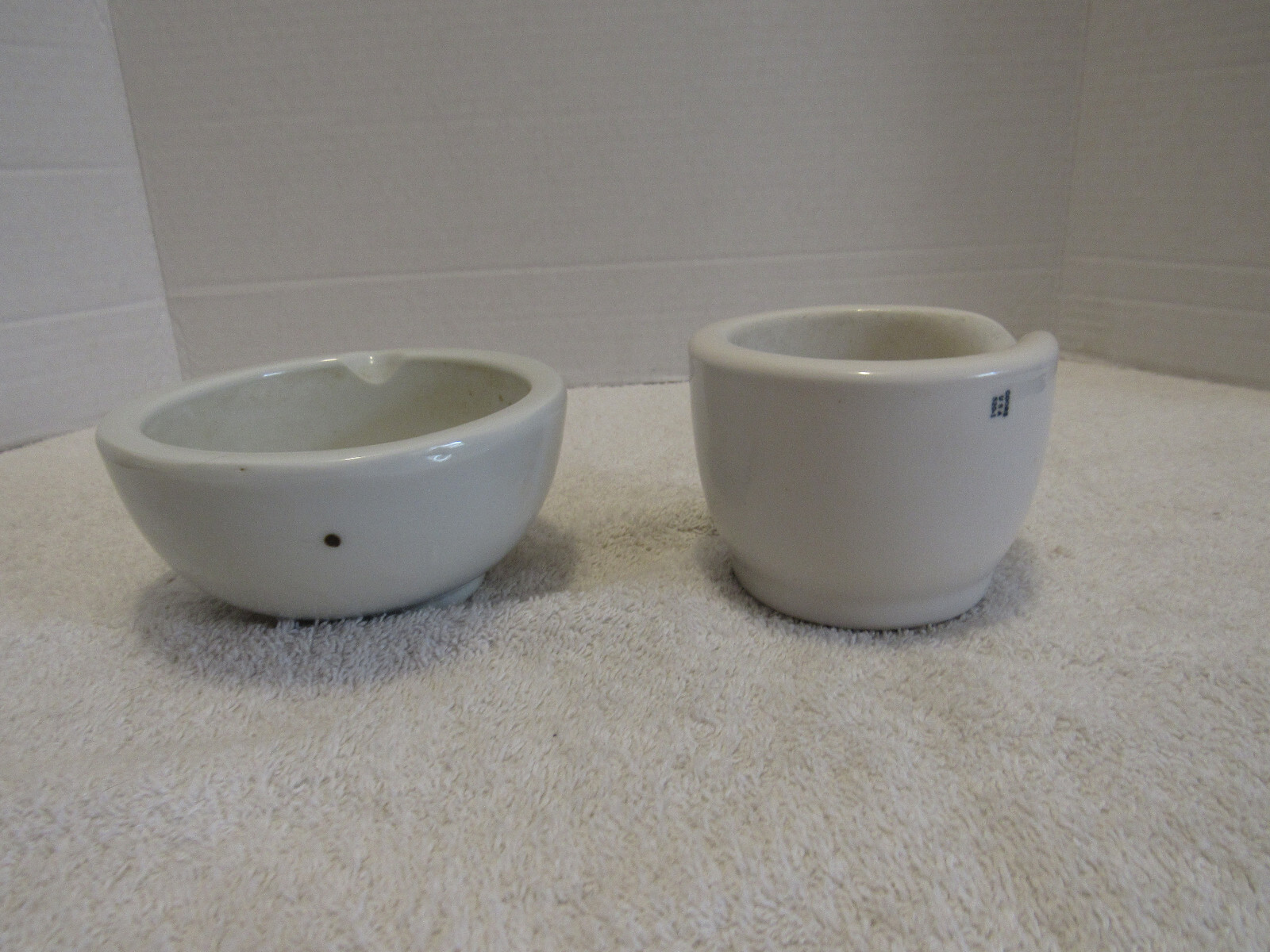 Vintage Pharmacist Small Porcelain Mortar BOWLS only Apothecary COORS 520-1,Etc.