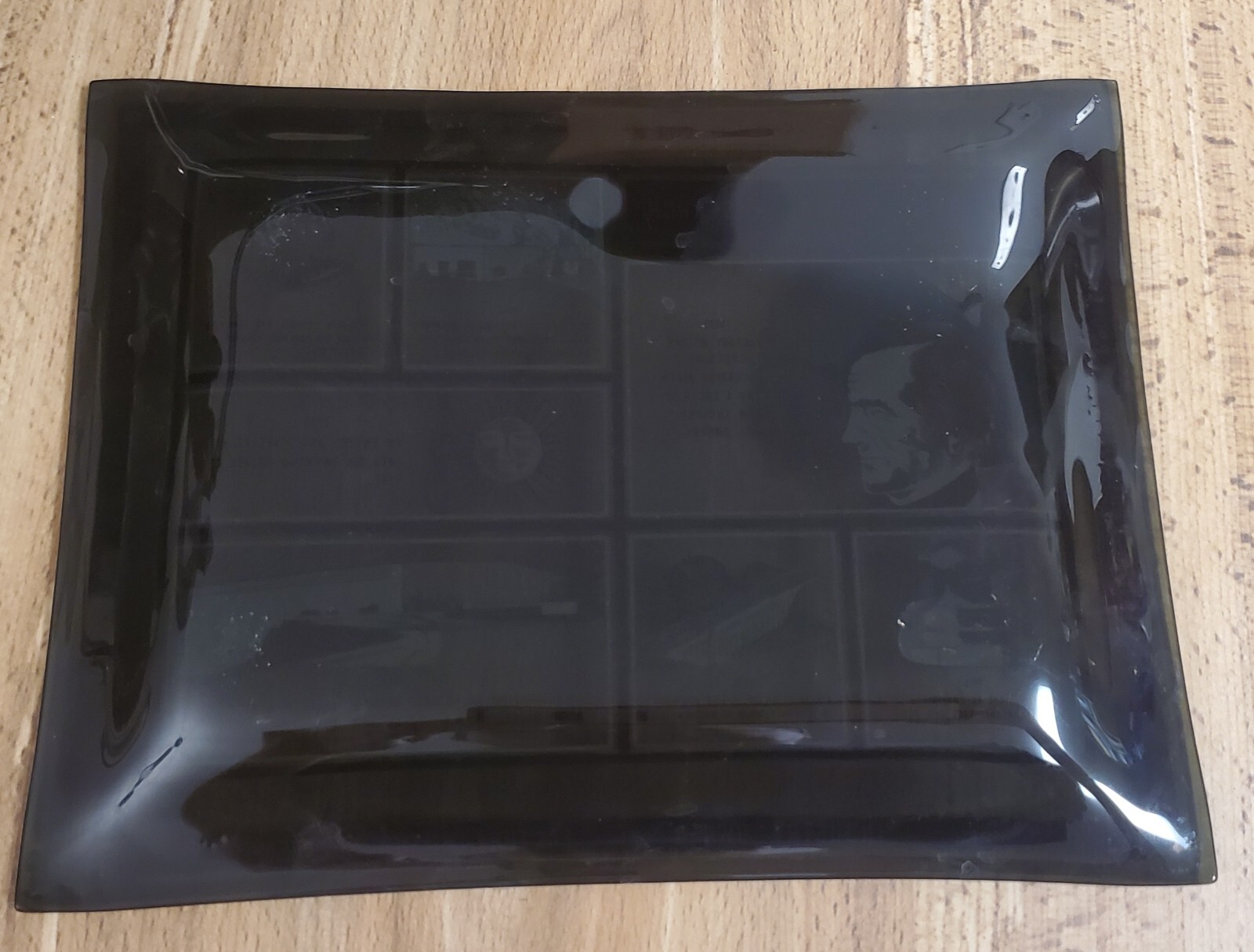 RARE VTG FACTORY MUTUAL RESEARCH ENGINEERING & SCIENCE GLASS DISH 1967