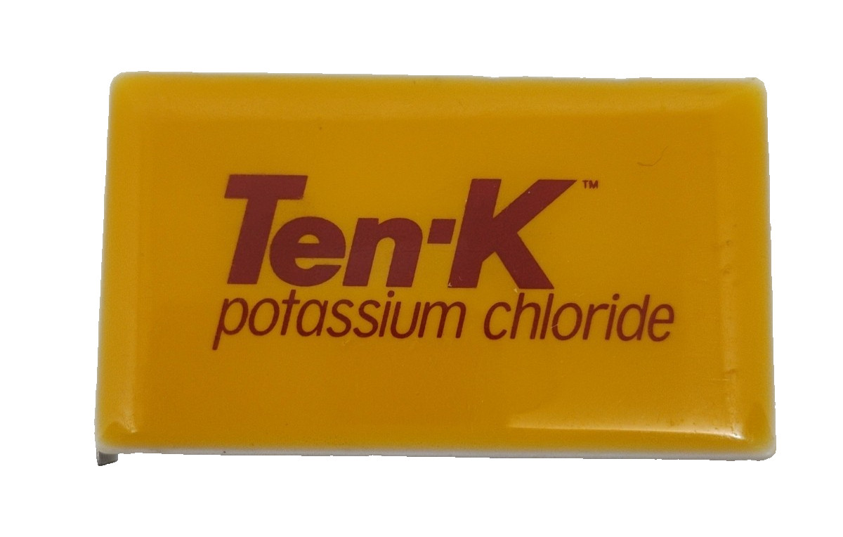 Ten-K Potassium Chloride Pharmaceutical Drug Rep Measuring Tape Magnifying Glass