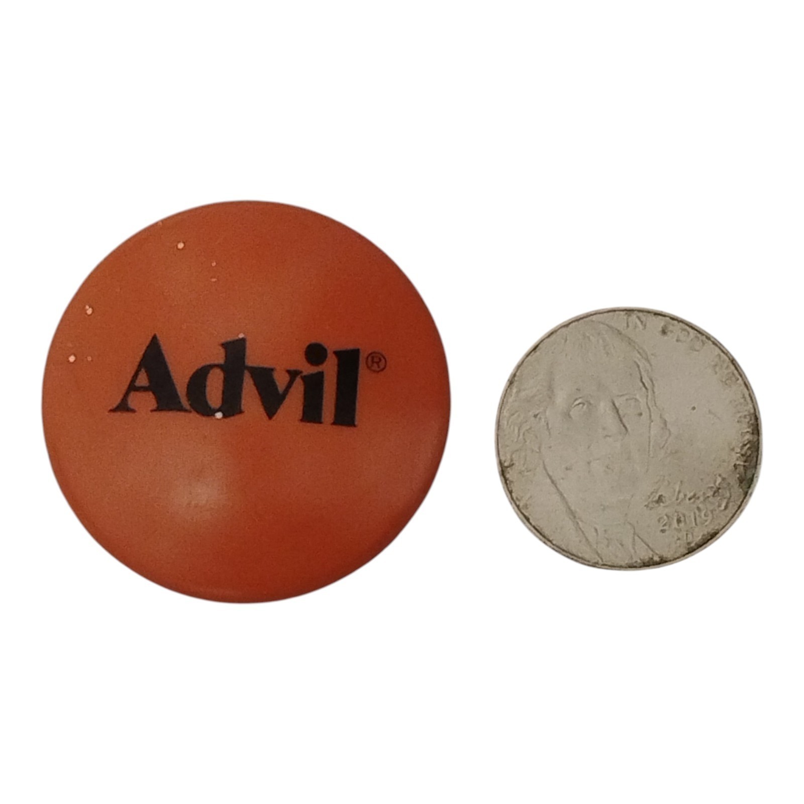 Vintage Advil Advertising Refrigerator Fridge Magnet Red Pharmaceutical Promo