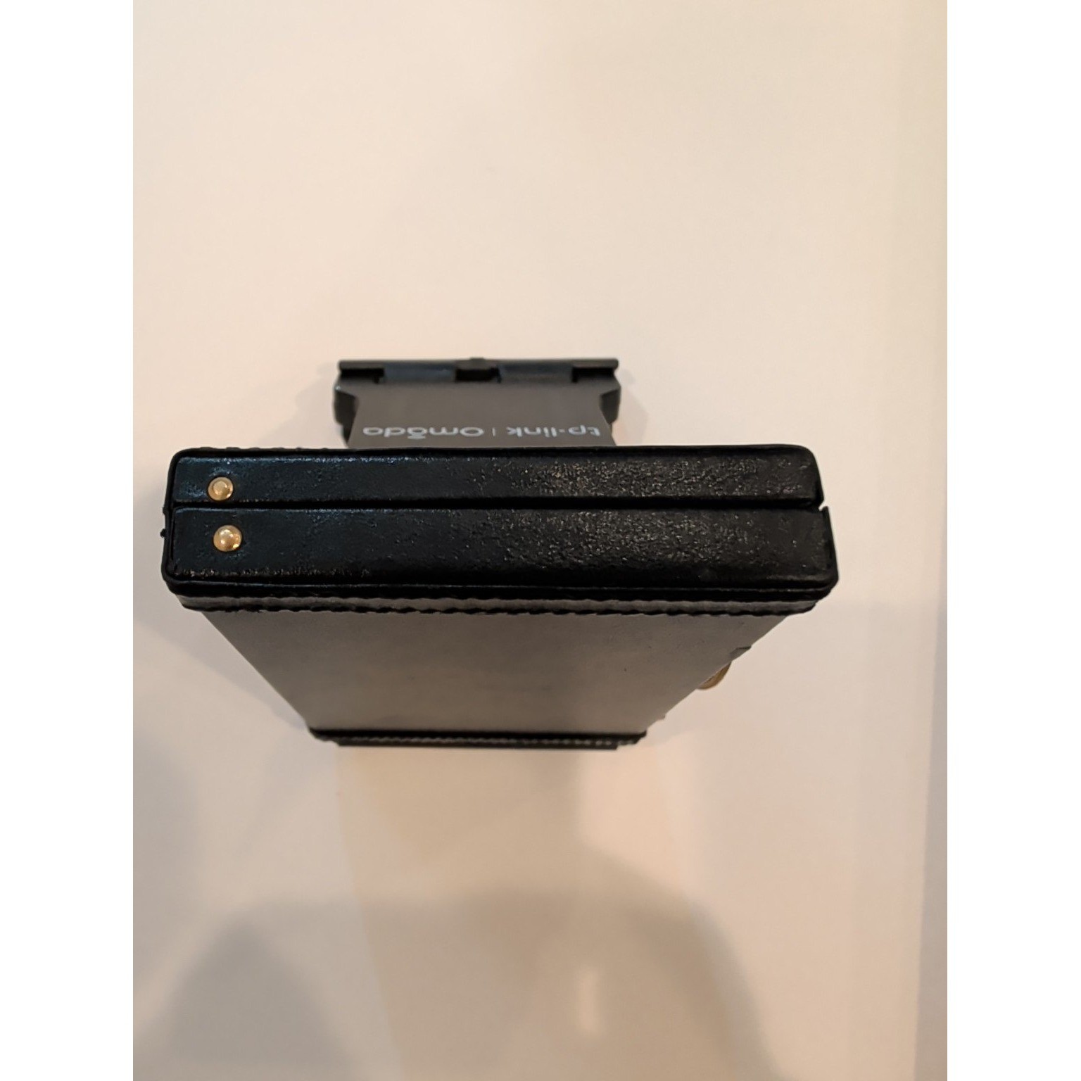 Vintage ZIAC Pharma Rep Miniature Briefcase Business Card Holder Black Gold Case