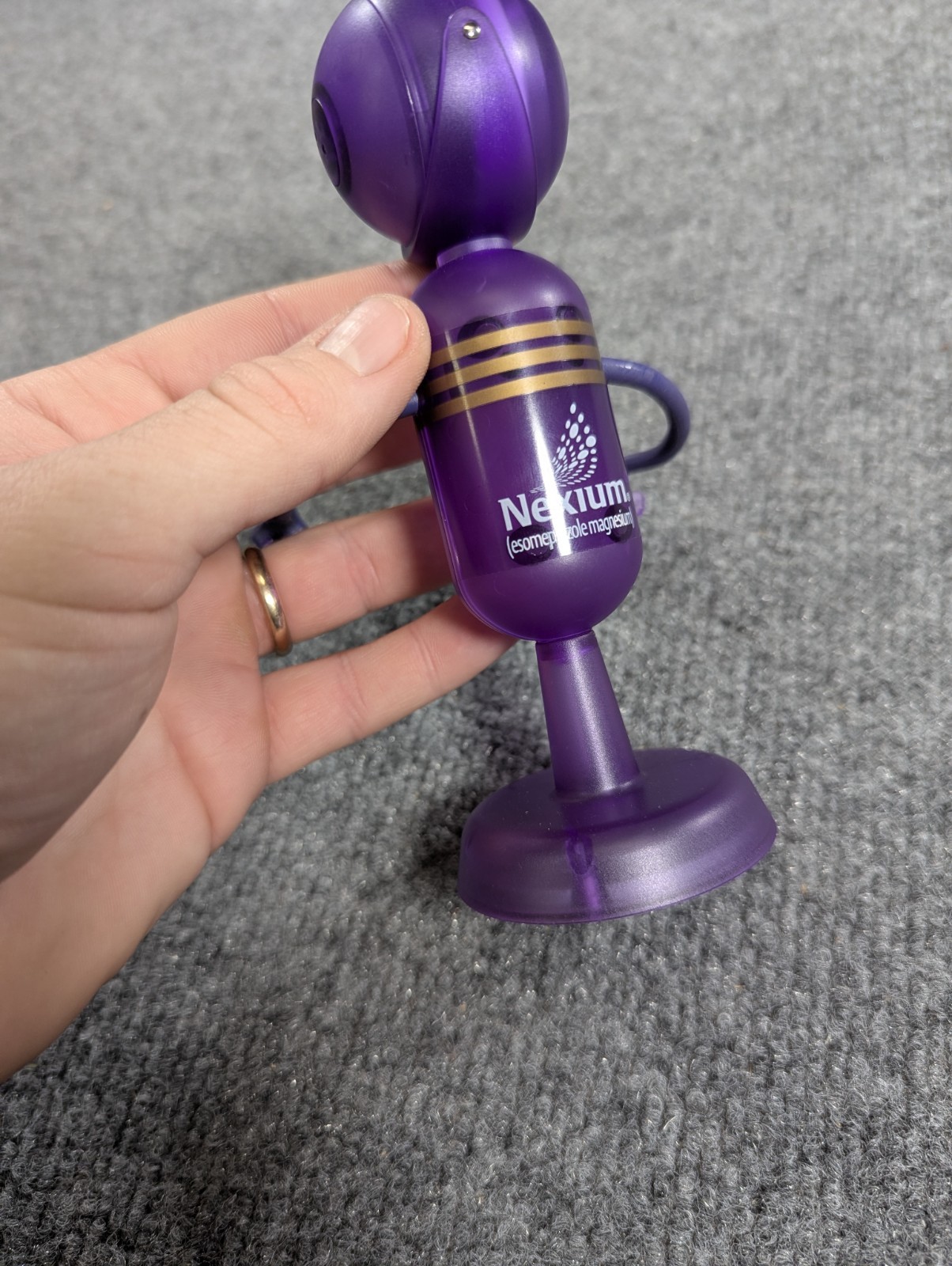 RARE! Nexium Robot Toy Figure Drug Rep Pharmaceutical Advertising Giveaway