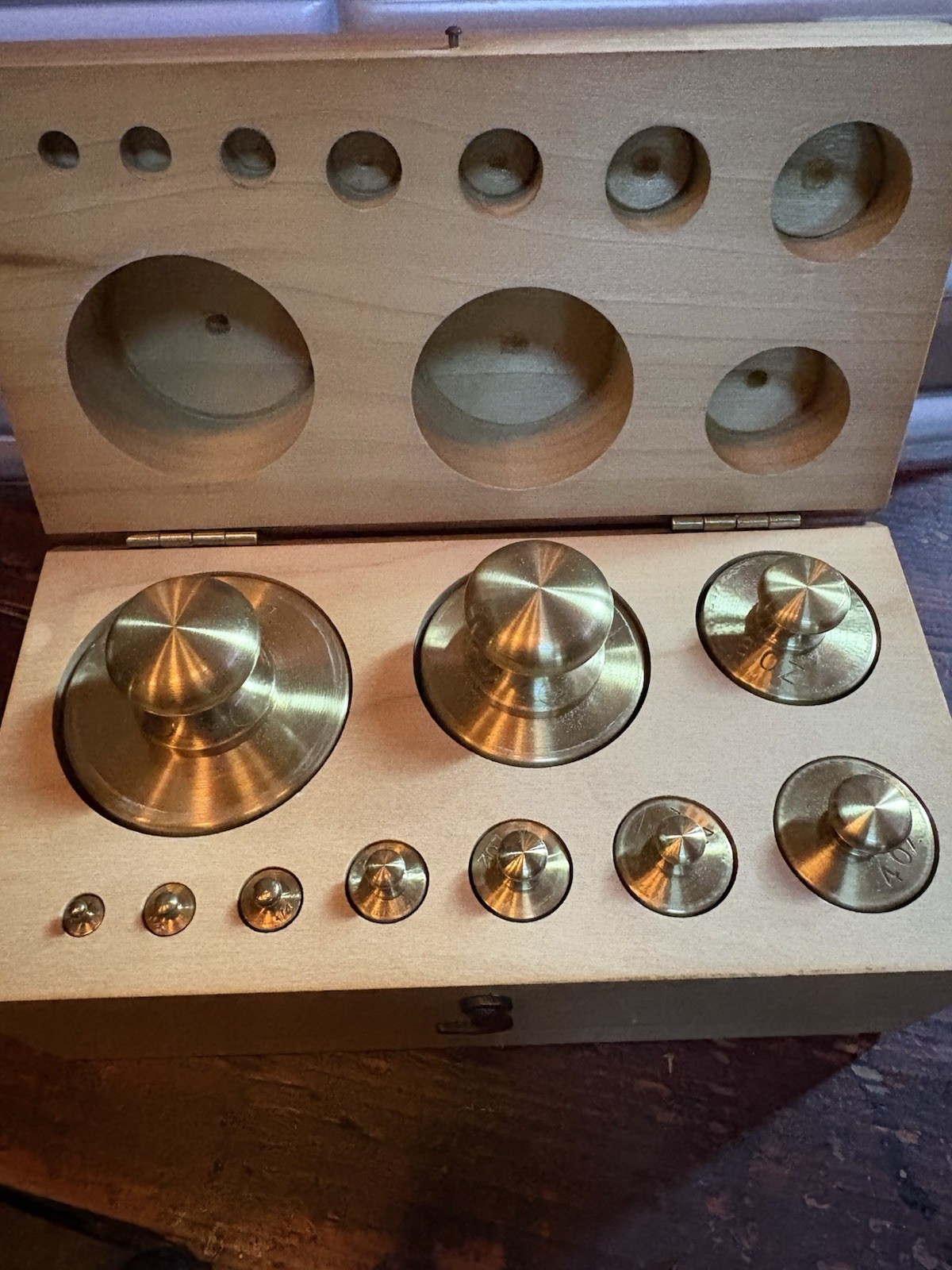Vintage Apothecary Calibration Weight Set-10 Piece