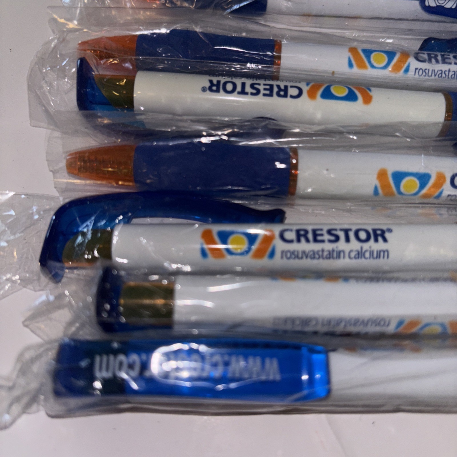 Pharmaceutical Drug Rep Promo Items Crestor 10 Pens, Bandages And Note Pad