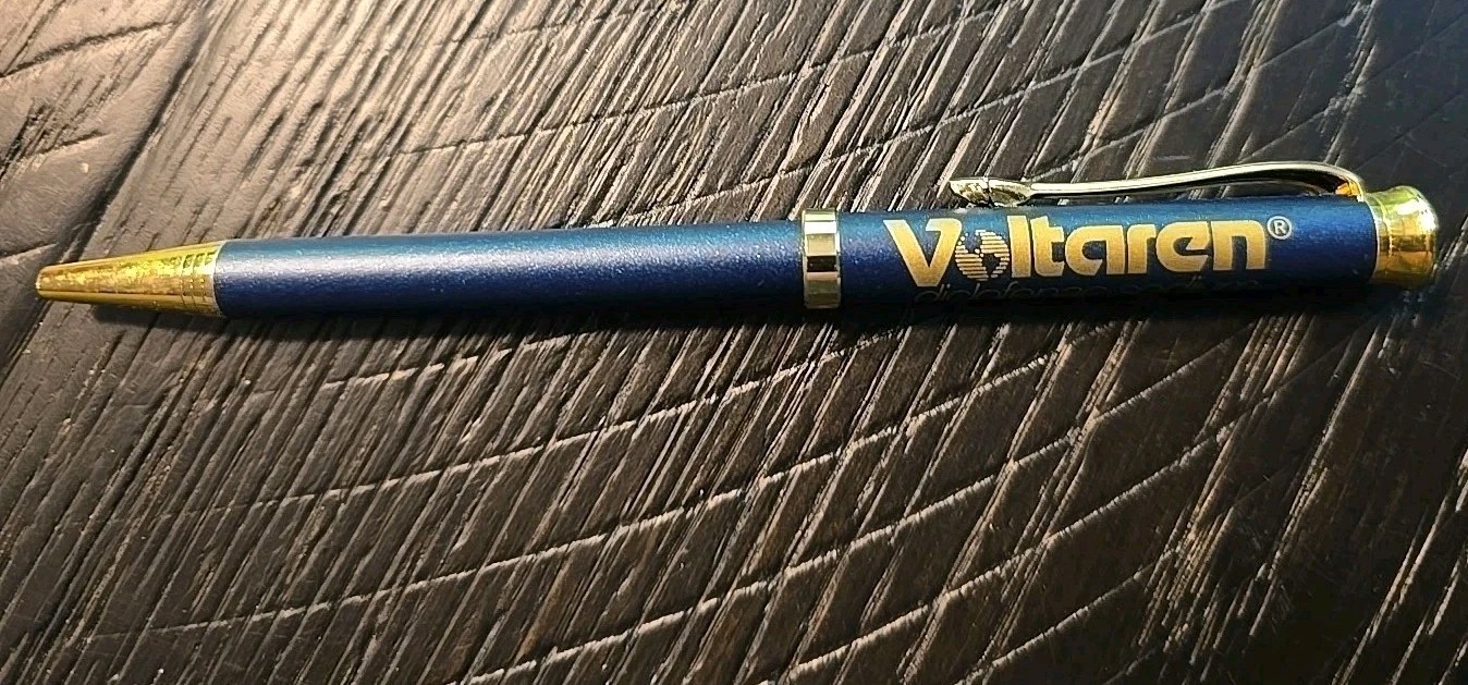 Voltaren Metal Pen Pharmaceutical Drug Rep Promo