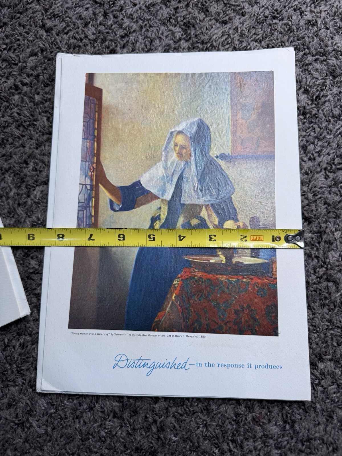 Vintage Pfizer Renese Medical Art Print Brochure Lot Vermeer Utillo 1963 2pc