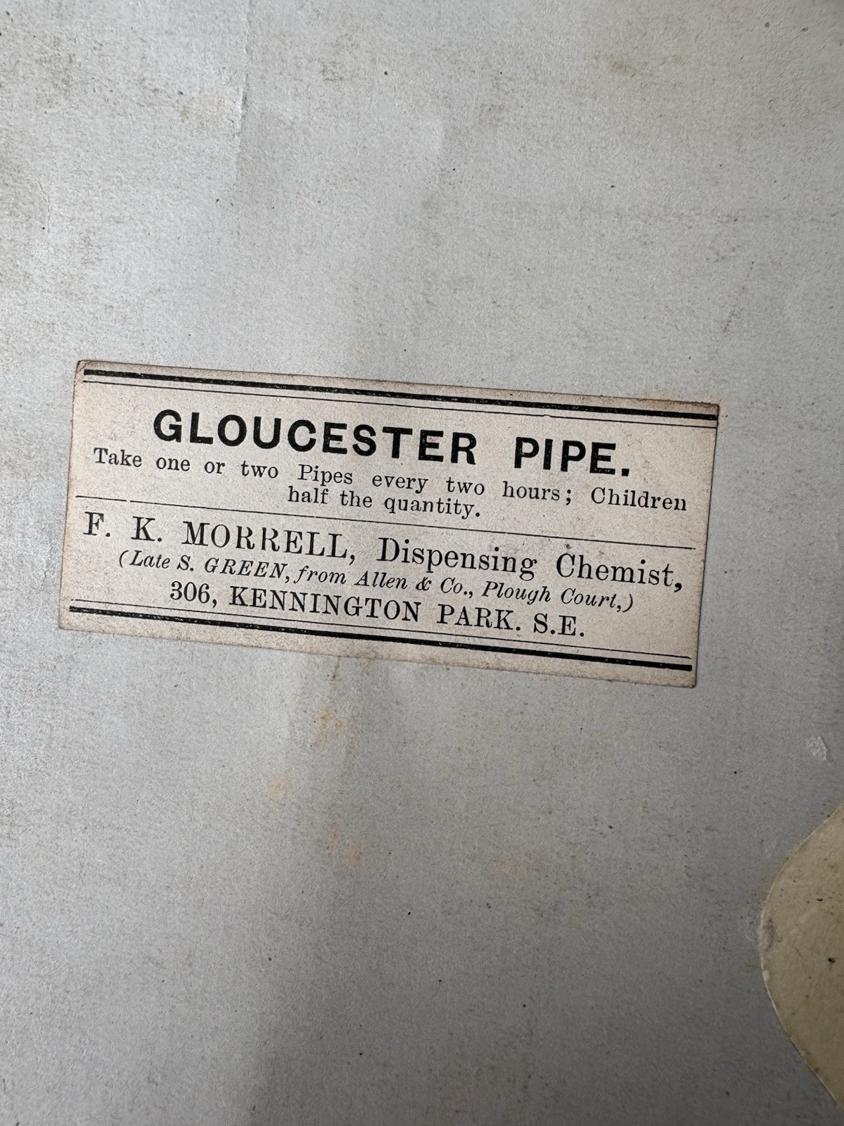 Handwritten Chemist Prescription Ledger Kennington Park London Pharmacy 1920
