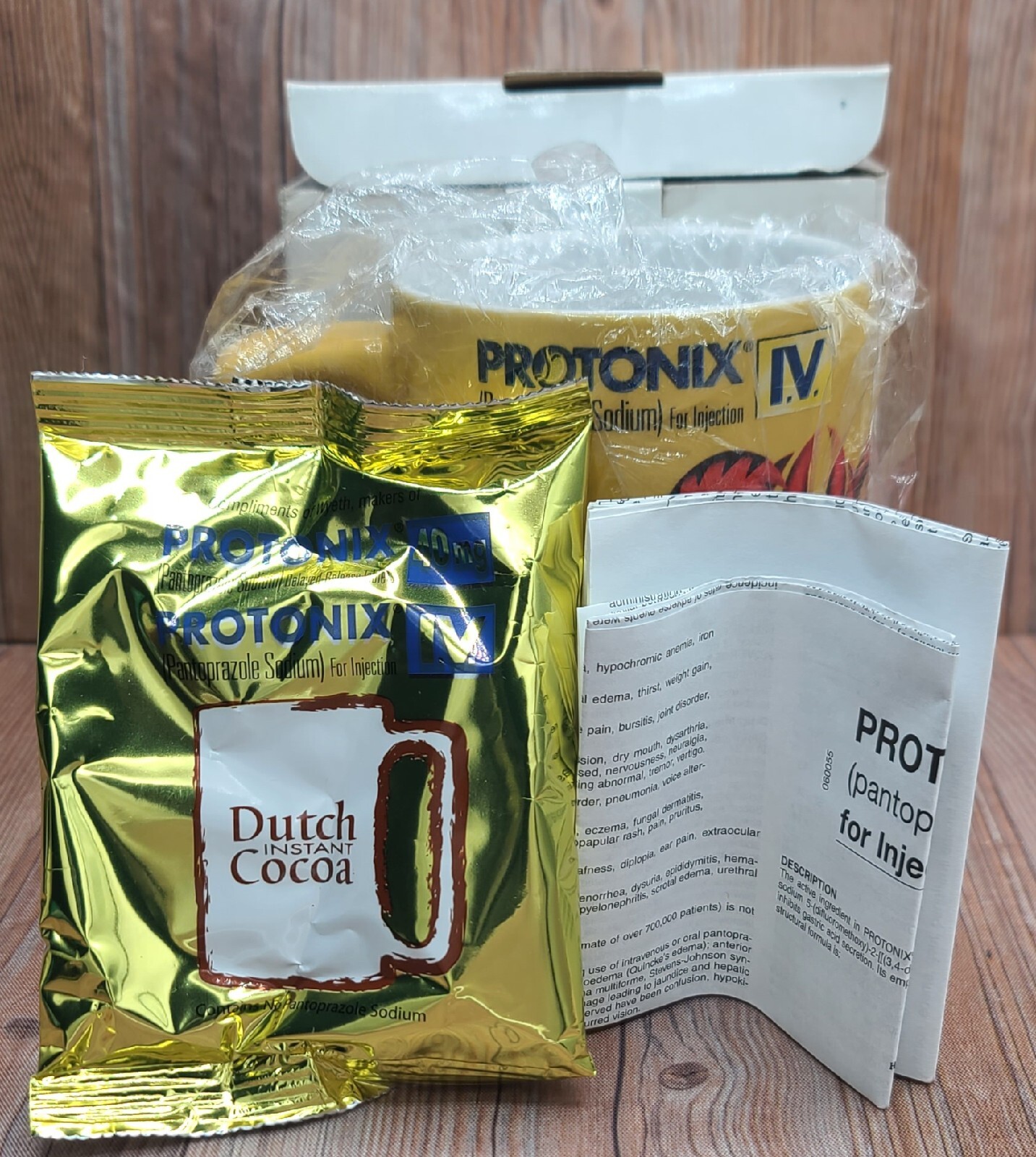 Protonix Coffee Cup Mug Heartburn Monsters Collectible Drug Rep Giveaway HTF
