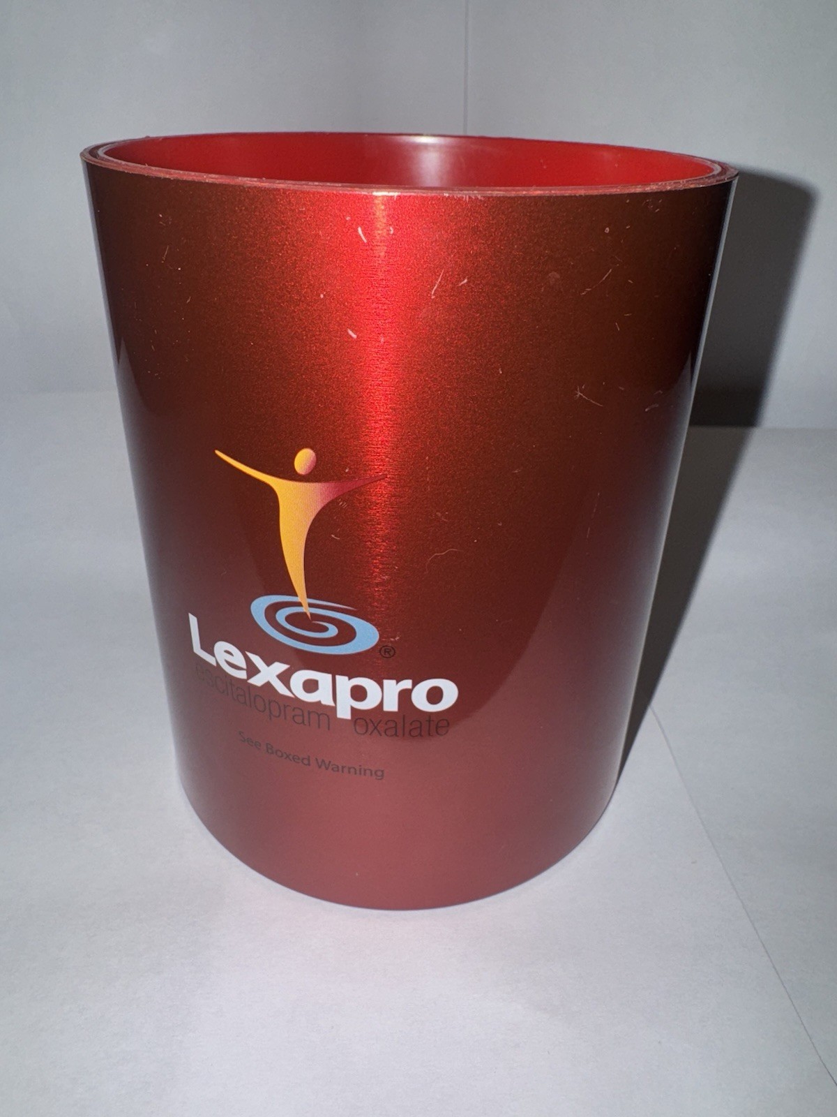 Lexapro Bipolar Mental Pharmaceutical Advertising Pen Pencil Cup Desk Top 4.75”