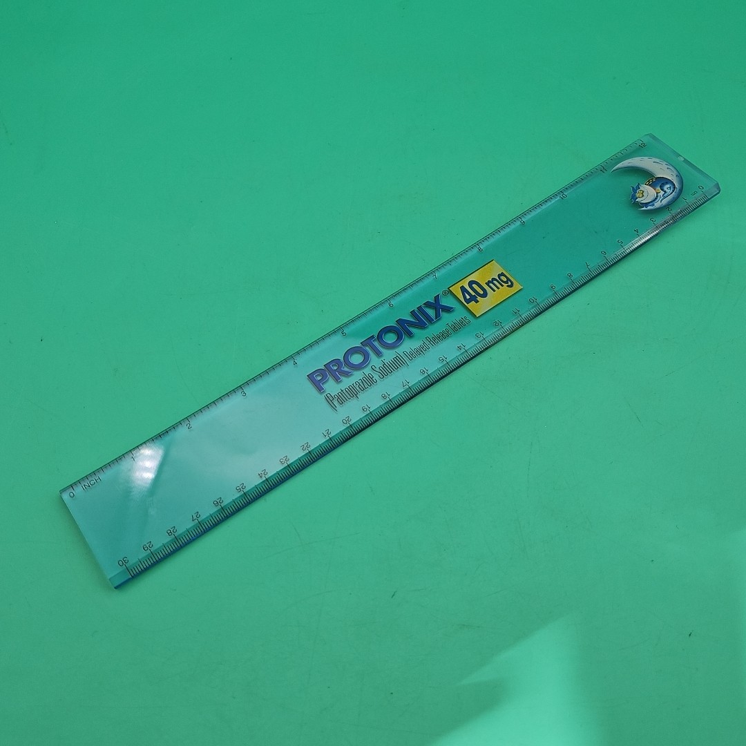 Protonix Pharmaceutical Drug Rep Collectible Ruler 12″ Promo Advertising