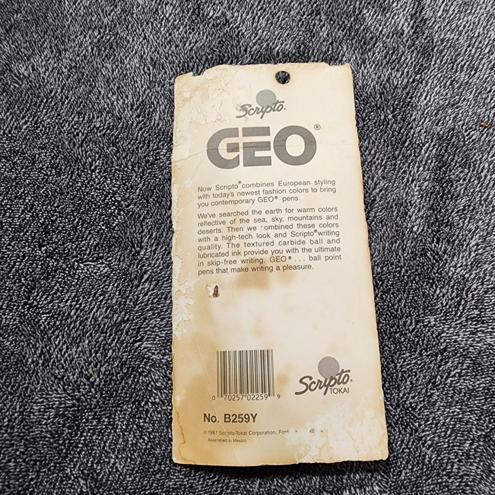 Vintage Scripto Geo blue ink pens b2