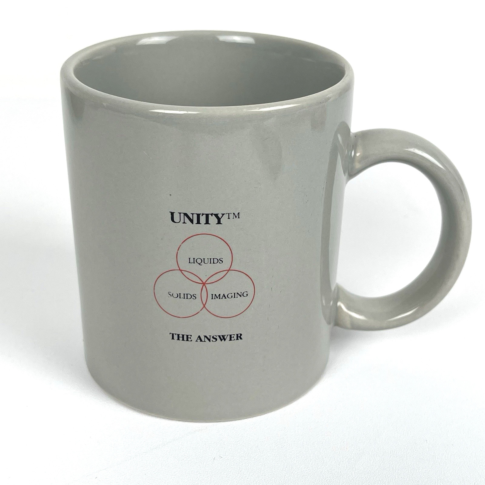 VARIAN “The Dilemma” Unity Medical Imaging System Promo Gray Coffee Mug TECH