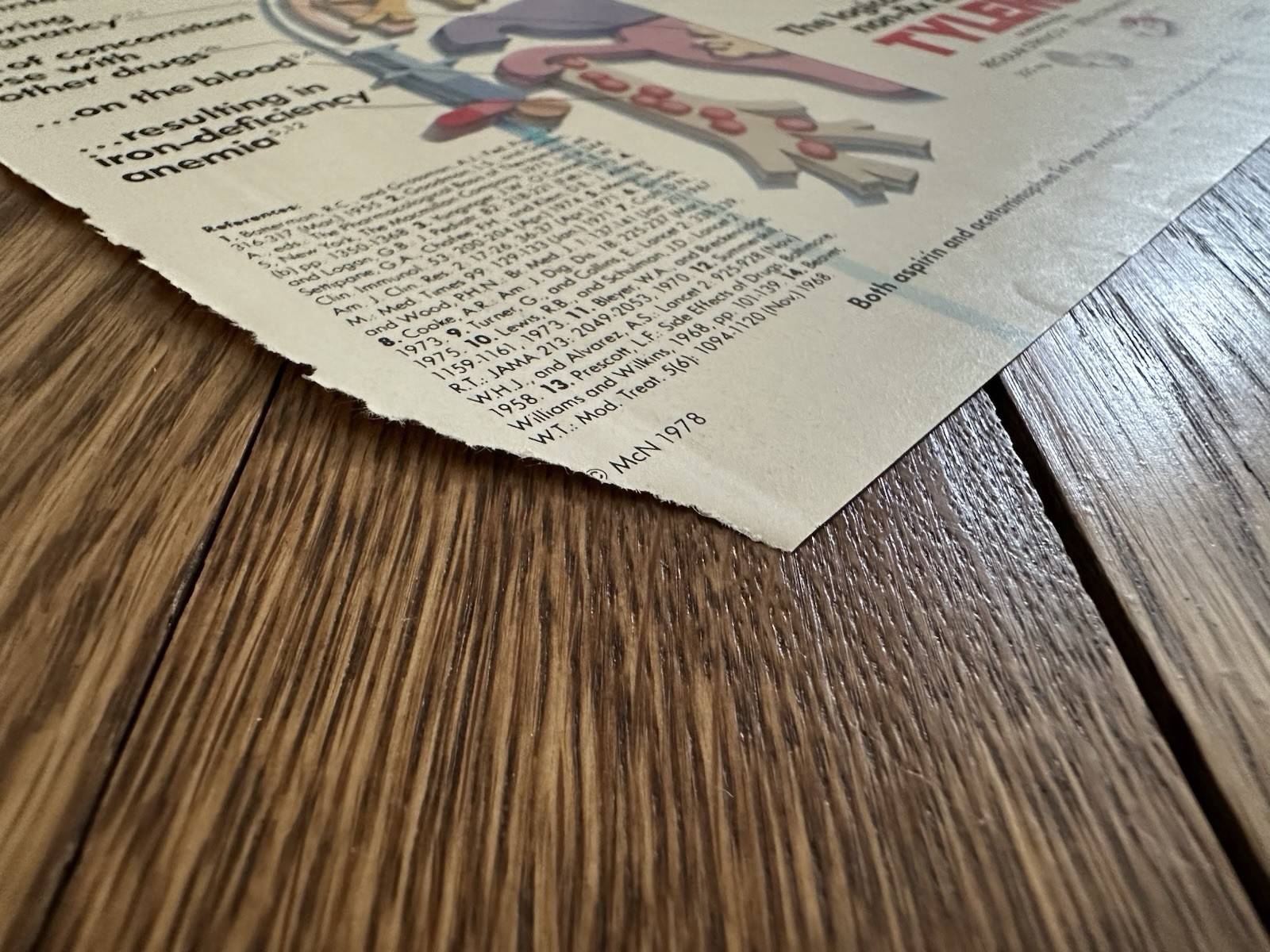 Vintage 1978 Tylenol Pharmaceutical Magazine Advertisement – Single Page